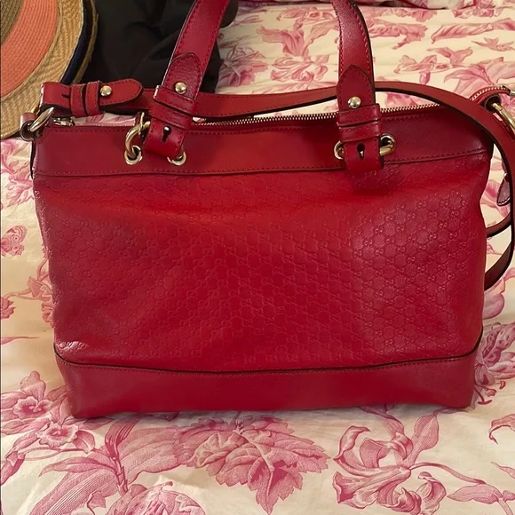 Gucci Valentine Edition Leather Guccisima Satchel - Picture 3 of 16